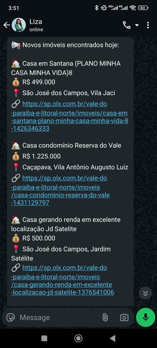Alertas de Novos Imóveis